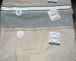 Jockey ~ 3-Pair Women&#39;s Hip Huggers Underwear Panties Cotton Blend ~ 6/M - $20.26