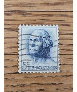 US Stamp George Washington 5c Used Black/White - $0.99