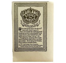 Garland Stoves And Ranges 1894 Advertisement Victorian Worlds Best 3 ADB... - $12.50