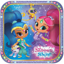 Shimmer and Shine 8 7&quot; Dessert Cake Plates Birthday Party - £3.67 GBP