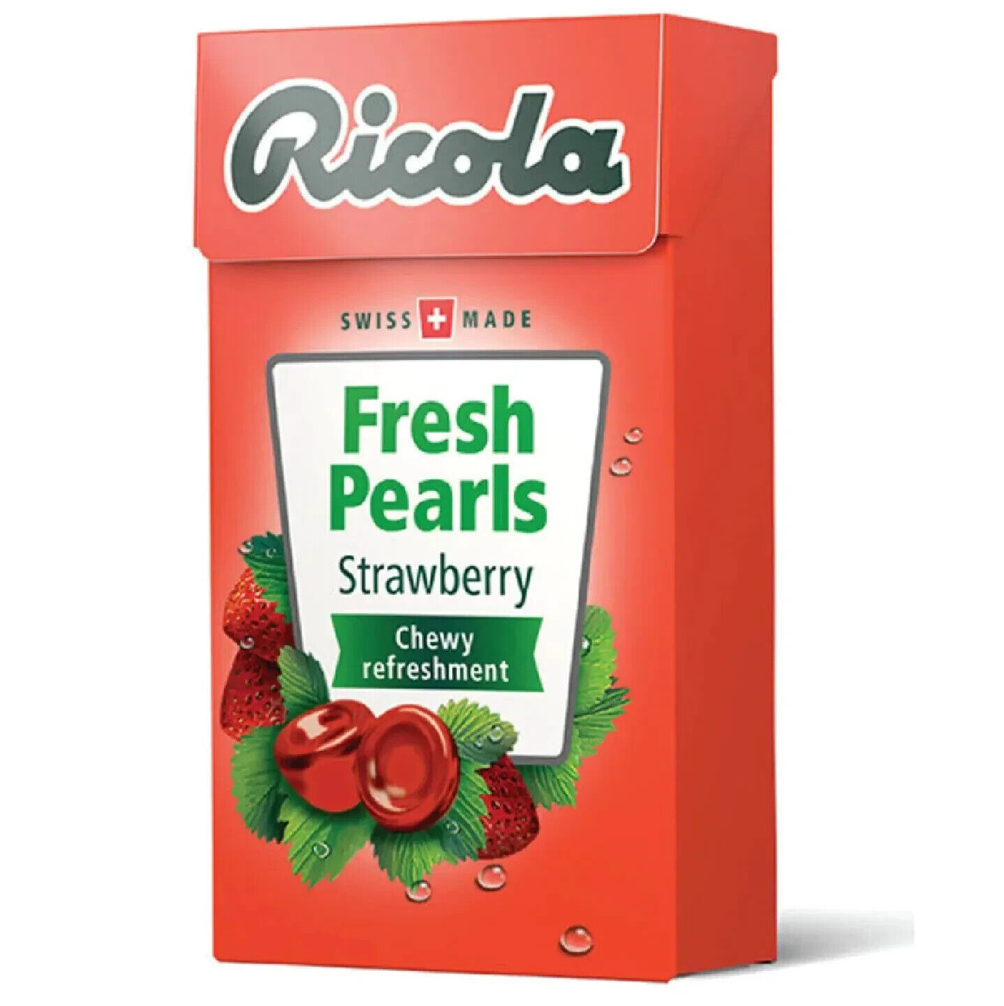 Primary image for (PACK OF 10) RICOLA FRESH PEARLS S/F STRAWBERRY MINT 25G