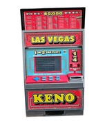 Vintage Las Vegas Keno Electronic Slot Machine Piggy Bank Works Great  - $33.25