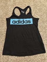 Adidas Climalite Sports Essentials Womens Black Racer Back Tank Top Size... - £9.74 GBP