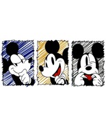 9X4&quot; Large Mickey Mouse emoji IRON On Heat TRANSFER Disney face emoji smirk - $263.57 MXN