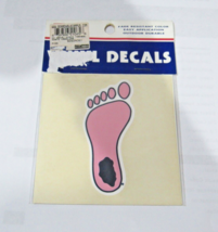 NCSS North Carolina Tar Heels Pink Foot Vinyl Decal 4&quot; by 4&quot; by ADA Design - £8.62 GBP