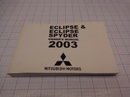 Mitsubishi MSSP019C03 OEM Owners Manual Eclpise Spyder 2003 - £19.76 GBP