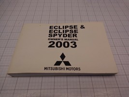 Mitsubishi MSSP019C03 OEM Owners Manual Eclipse Spyder 2003 - $478.57 MXN