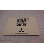 Mitsubishi MSSP019C03 OEM Owners Manual Eclipse Spyder 2003 - $25.14