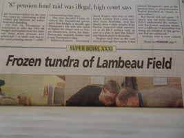 Milwaukee Journal Sentinel - January 18, 1997 - Frozen Tundra - Packers-... - $6.84 CAD