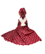 Vintage Caribbean Black Folk Art Doll Handmade  13&quot; Cloth Doll Creole St... - £22.01 GBP