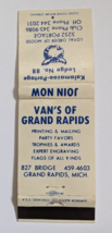 GRAND RAPIDS MICHIGAN USA KALAMAZOO PORTAGE MOOSE LODGE ADVERTISING MATC... - $17.80 CAD