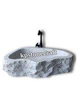 Handmade White Marble Sink | Custom Natural Stone Countertop Basin | Lux... - $22,988.80 MXN