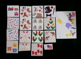 Vintage 80s Sandylion Mickey Animals Things Bears 16pc Fuzzy Mixed Stick... - $148.50