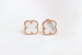 Van Cleef&amp;Arpels Earrings Sweet Alhambra Pendants Mother of Pearl18K Yellow Gold - £534.27 GBP