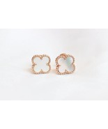 Van Cleef&amp;Arpels Earrings Sweet Alhambra Pendants Mother of Pearl18K Yel... - $558.00