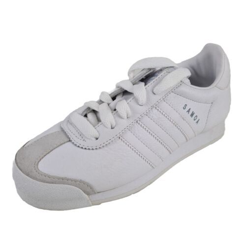 Adidas Samoa Lea Shoes White Originals Leather 133759 Casual Size 4 Y = 5.5 Wmn - $25.00
