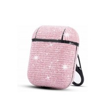 Bling Glitter Sparkly Case Cover W/Clasp PINK For AirPod AirPods 1 2 - £5.22 GBP