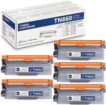 5Pack TN660 TN 630 Toner Cartridge for Brother MFC-L2740DW HL-L2300D HL-L2340DW - $58.99