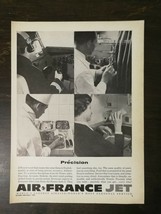 Vintage 1960 Air France Jet Airplane Full Page Original Ad - $6.64