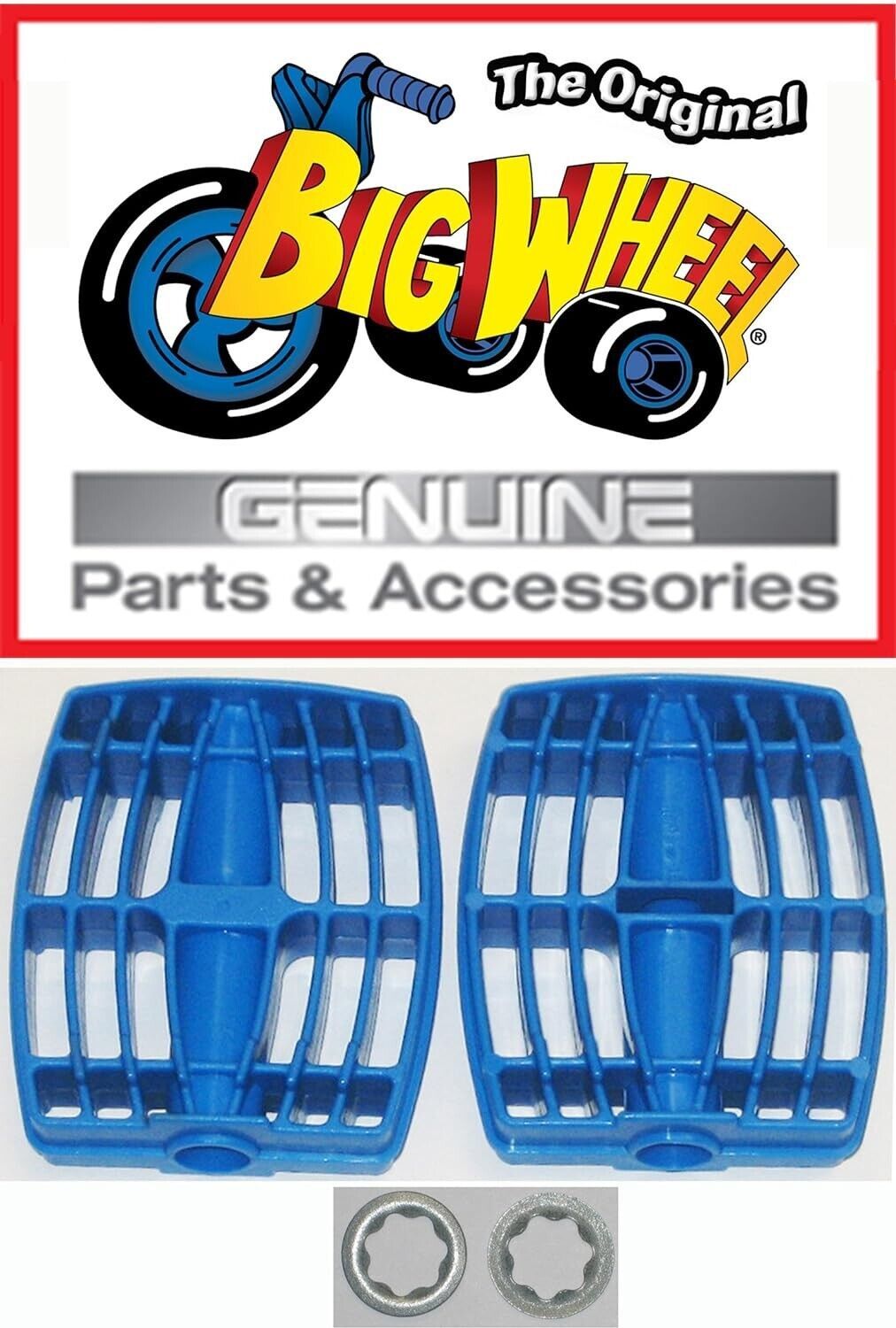 Primary image for Replacement Blue Pedals with Washers for The Original Big Wheel 16" Trike