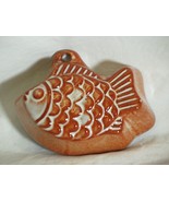 Terracotta Red Clay Pottery Mold Fish Design Cake Jello Decorative - £13.28 GBP