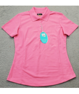 Greg Norman Golf Polo Shirt Women Small Pink Play Dry Performance Stretc... - $33.46 CAD