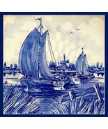 Dutch Delft 4 x 4 inch app - STICKER - Type - K -  Luster Finish - $5.95