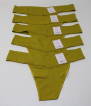 Auden Women’s 5 Pack Green Thong Seamless Underwear Size Medium (8-10) New - $9.89
