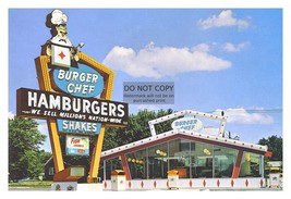 Burger Chef Vintage Burger Joint Shakes Restraunt 4X6 Photo - £6.25 GBP