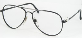 Luxottica 146 304 Matt Black Silver Eyeglasses Glasses 53-13-135mm Italy (Notes) - $45.54