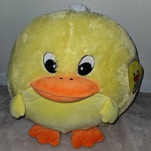 Kellytoy Puffy Yellow Duck Plush 2012 Stuffed Toy BIG Squishy 17&quot; Tall 18&quot; Wide - £62.26 GBP