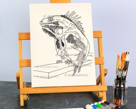 Iguana Coloring Page - $0.00