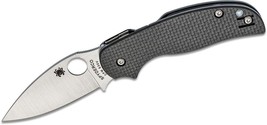 Spyderco Sage 5 Knife 3.03&quot; S30V Satin Plain Blade, Carbon Fiber/G10 Laminated - £191.18 GBP