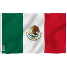 Anley 3x5 foot Mexico Flag - Mexican MX National Flags Mexico Banner Polyester - £5.42 GBP
