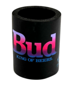 Vintage Budweiser Bud King Of Beers Can Koolie Black Foam Color Logo Fad... - £15.56 GBP