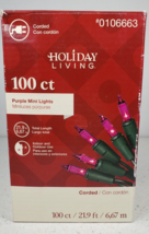 Holiday Living 100ct 21.9-ft Purple Mini Lights Indoor Or Outdoor String Lights - £13.81 GBP