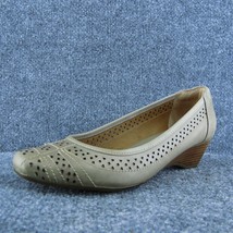 Clarks Artisan Women Pump Heel Shoes Brown Leather Size 8.5 Medium - £19.49 GBP