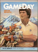 1982 NFL Gameday Program Broncos @ Jets Sept 4th - £7.69 GBP