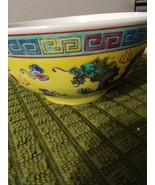 Vintage Chinese Porcelain Bowl,Oriental Decor, Hand Pained Dragon Phoeni... - £31.30 GBP