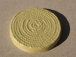 16x3" DIY ROUND STEPPING STONE ROPE DESIGN CONCRETE CRAFT MOLD MAKE FOR PENNIES image 3