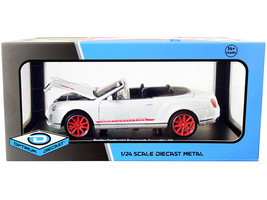Bentley Continental Supersports ISR Convertible White Metallic with Red Wheels 1 - $46.86