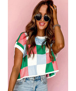 Dark Green Color Block Cap Sleeve Sweater - $24.38 CAD