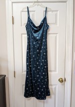 *NWT* Cider Blue Star Print Cowl Neck Dress L/XL - £23.36 GBP