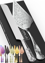 Orblue Wedding Cake Knife and Server Set - Premium, Beautifully Engraved Cutting - £34.80 GBP
