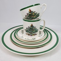 Vintage Spode Christmas Tree Six Piece One Place Setting 6 Pieces Total - $27.12