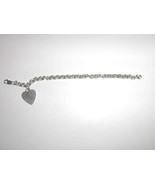 Sterling Silver Rolo Chain Charm Bracelet 7-1/2 Inch - €52,07 EUR