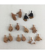 WWE Wrestling Action Figure Replacement Hands Body Parts 14pc Lot Finger... - $37.84 CAD