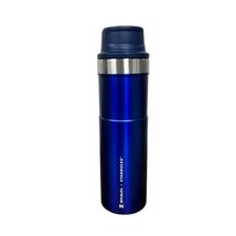Stanley Starbucks Classic 20 oz One Hand Vacuum Tumbler Blue Shiny Push ... - $99.00