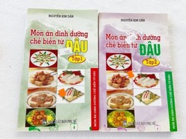 Lot of 2 Món Ăn Dinh Dưỡng Chế Biến Từ Đậu Tập 1, 2, Vietnamese Cook, PB - £10.44 GBP