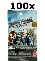 100x NEW Mattel FGH59 DC Justice League Movie Mighty Minis Series1 Mystery Packs - £103.99 GBP